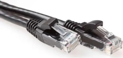 Image de ACT 5.00m Cat6a UTP 5m Cat6a U/UTP (UTP) noir Câble réseau (IB3505)