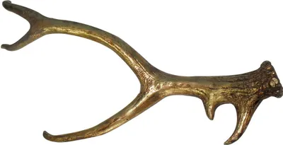 Produktbild von Geweih Tischdeko Hirschgeweih gold 63x27x9cm aus Polyresin Hirsch