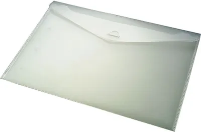 Obrázok produktu pre Darčeková obálka z polypropylénového plastu, BIELA FROSTED, formát 34x24cm, 10 ks.