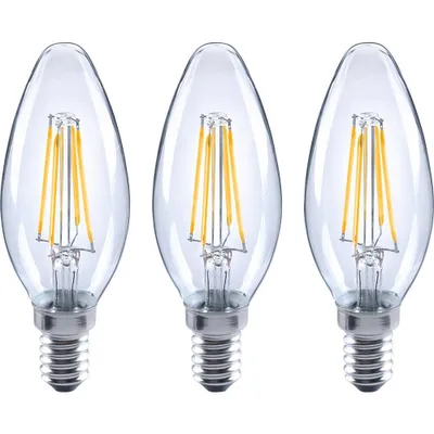 Produktbild von Sygonix SY-4945174 LED EEK E (A - G) E14 Kerzenform 4 W = 40 W Warmweiß (Ø x H) 35 mm x 100 mm 3 St.