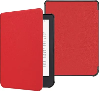 Produktbild von Fintie Hülle kompatibel mit Tolino Shine 3 eReader (2018) / Kobo Clara HD (2018) eReader - Ultradünne Schutzhülle mit Ruhemodus und Magnetverschluss, Rot