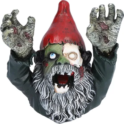 Image de Zombie nain statue de jardin méchant effrayant Halloween -Décoration Orament