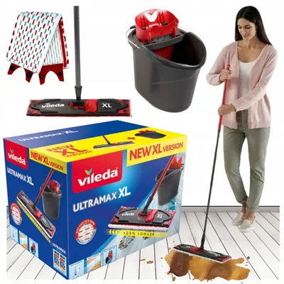 Produktbild von Vileda UltraMax Flachmop BOX XL Set 42cm mit Bezug