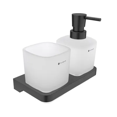 Imagen del producto de Dispensador con vaso para cepillos de dientes Nimco Maya, color , modelo MAC 2905831C-T-90