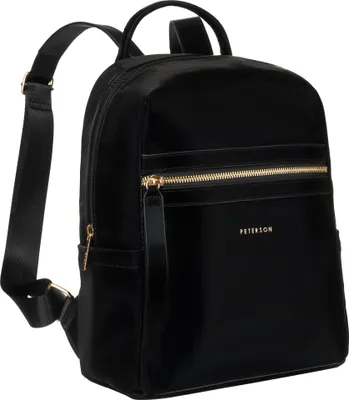 Produktbild von Peterson | Eleganter Damenrucksack mit goldener Hardware