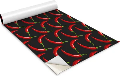 Produktbild von Selbstklebende Möbelfolie - Dekorationsfolie - Tischmöbel - Zuschneidbar - Chilischote - 100 x 50 cm