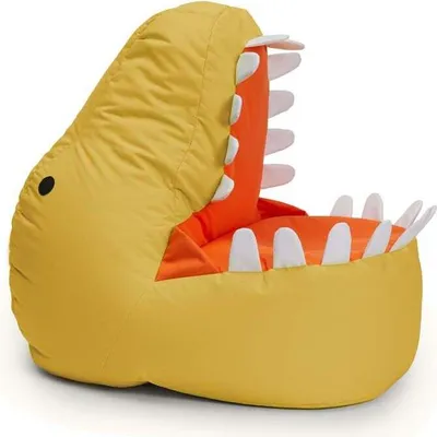 Produktbild von LUMALAND Animal Line Kindersitzsack Dino - Senfgelb