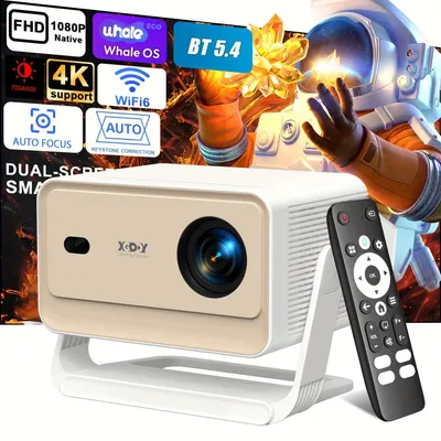 Productafbeelding van Full HD Projector - Mini Beamer - Draagbare Projector - Wifi Projector - 1080p Projector