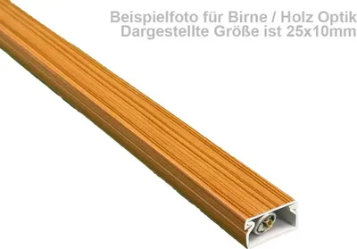 Produktbild von Kabelkanal 40×40 mm Birne Holzoptik – selbstklebend – 1 m – Kunststoff