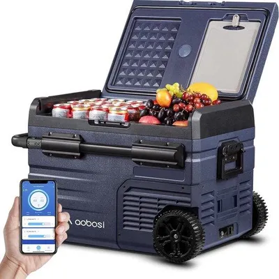 Produktbild von Kühlbox Dual Zone - Compressor 35 L Auto mit WiFi-App, USB-Anschluss - 12/24 V & 100-240 V - bis -20 °C - für Auto, LKW, Boot, Camper, Camping