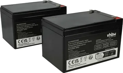 Produktbild von vhbw 2x Akku Ersatz für APC AGM07, RBC52 für USV (12000 mAh, 12 V, AGM)