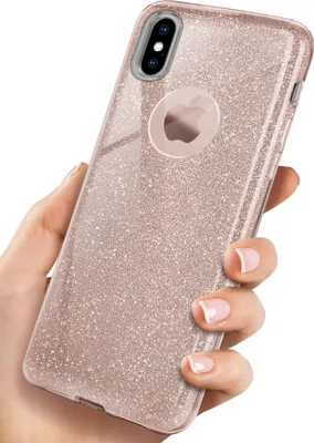 Produktbild von GLITTER-Case für Apple iPhone X / iPhone XS, Farbe:Gloss - Rosé