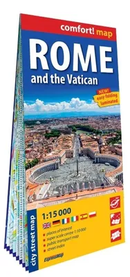 Immagine prodotto di Comfort! Mappa di Roma e del Vaticano 1:15 000 - opera collettiva
