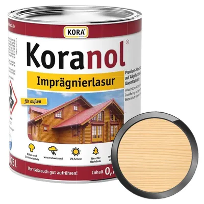 Produktbild von KORA Koranol Imprägnierlasur 0.75 Liter Farblos