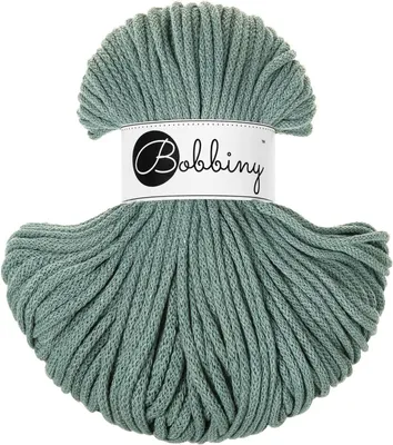 Immagine prodotto di Bobbiny Classic, corda di cotone, 4 mm, 100 metri, colore: verde (laurel)