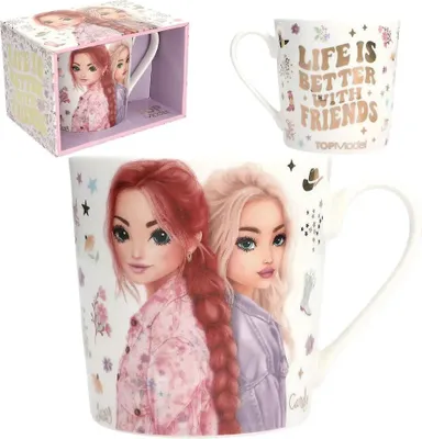 Zdjęcie produktu dla TOPModel Cowgirl - Kubek w kolorze białym z motywem modelki ok. 300 ml