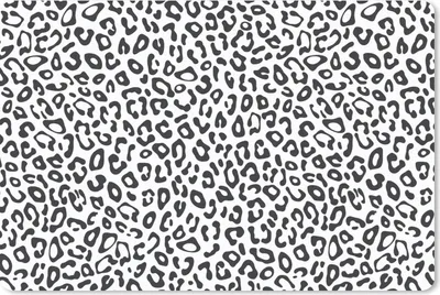 Produktbild von MuchoWow® Mauspad Mousepad Design - Pantherdruck - Schwarz - Weiß - Muster 27x18 cm - Mousepads - Maus Mat - Pad - Mausunterlage - Büroartikel - Desk Matten