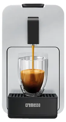 Produktbild von Cremesso Viva Elegante, Pad-Kaffeemaschine, 0,8 l, Kaffeekapsel, 1455 W, Schwarz, Silber