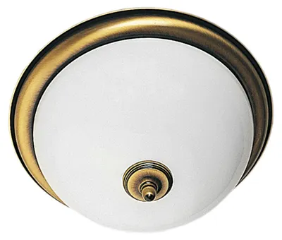 Immagine prodotto di Plafoniera rotonda PLAFON in ottone 2xE27x20W con vetro, dimensioni: 19x36x36 cm, IP20 Jupiter