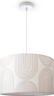 Produktbild von Deckenlampe Wohnzimmer Pendelleuchte Esstisch Lampenschirm Stoff Modern Abstrakt