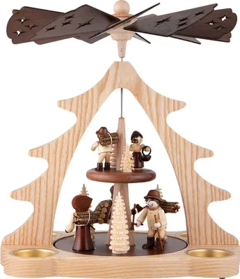 Produktbild von 2-stöckige Pyramide Waldleute (28cm) von HoDreWa Legler