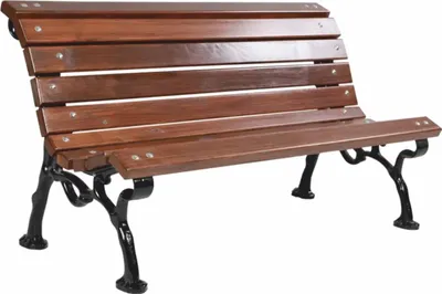 Produktbild von Casa Padrino Tropenholz Parkbank - Stadtbank Dunkelbraun / Schwarz 180 cm