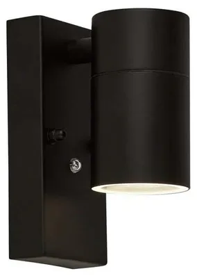 Immagine prodotto di Applique da esterno a 1 luce nera con sensore crepuscolare GU10 IP44