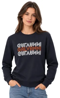 Immagine prodotto di Felpa da donna Galvanni Horani, colore blu scuro, taglia XL