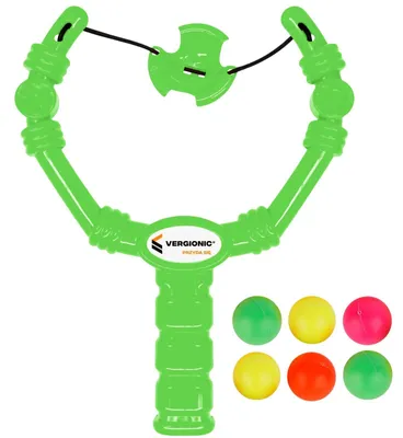 Produktbild von Spielzeug Schleuder Ballschleuder Kinder Sensory Bälle Zielspiel 6 Bälle Grün