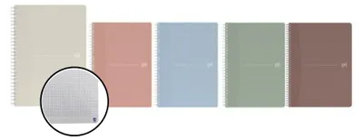 Produktbild von Oxford 400154143, Einfarbig, Gemischte Farben, A4, 90 Blätter, Kariertes Papier, Universal