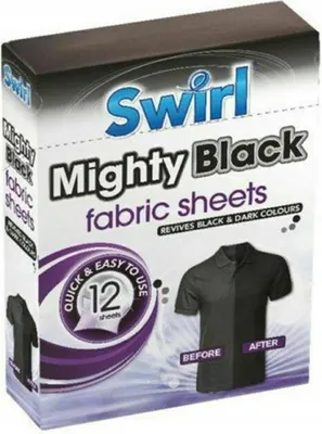 Productafbeelding van Swirl | Kleurvasthouders - 12 stuks - Voor zwart en donkere kleding - Voorkomt verkleuring en kleurverlies