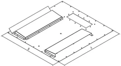 Produktbild von Zusatzblende für Klimaeinheiten Y1/Y2, 600–800 mm Verteilermontage