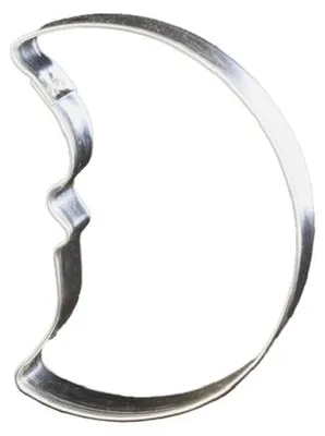 Produktbild von LARES Ausstechform "Mond" - Größe ca. 12cm - aus beständigem Weißblech - für Kekse, Lebkuchen und mehr