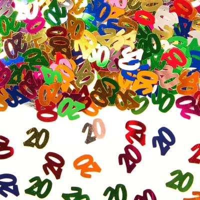Produktbild von Folat 05341, Loses Konfetti, Mehrfarbig, Anzahl, Kunststoff, Geburtstag, 14 g