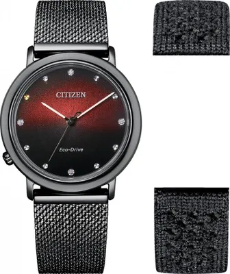 Produktbild von Citizen EM1007-47E Eco-Drive Damen-Armbanduhr mit 2 Bändern Citizen L