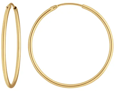 Paar-Ohrringe-Creolen-rund-schlicht-aus-333-Gelbgold-30x1-5mm