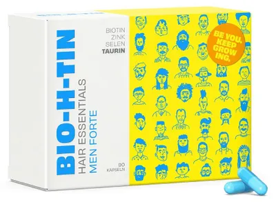 Zdjęcie produktu dla H-Tin Hair Essentials Men Forte Capsules 90 kapsułek