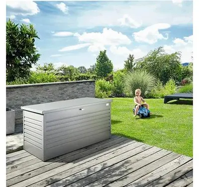 Obrázok produktu pre Záhradný box na podušky Biohort FreizeitBox 180, 181x79x71 cm sivý metalický
