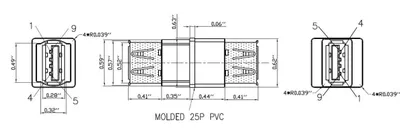 Produktbild von Bachmann Steckdosenleiste USB A/A 917.12011 (917.12011)