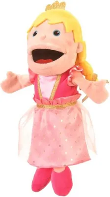 Immagine prodotto di Fiesta Crafts marionetta a mano da principessa con bocca mobile - Bambola giocattolo