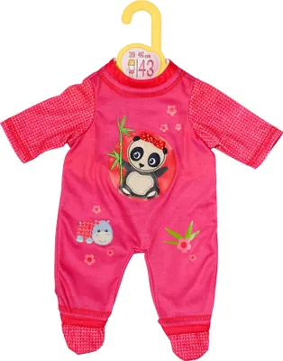 Produktbild von Dolly Moda Strampler mit Panda, 43cm