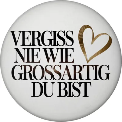 Produktbild von Vergiss nie wie großartig Du bist Magnet Goldenes Herz