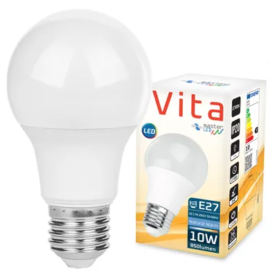 Produktbild von MasterLED LED Lampe – E27 A60 – 10W – 2700K Warmweiß – 800 lm – 240° – SMD 2835 – 230V