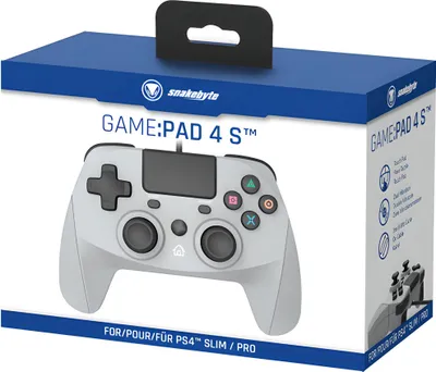 Obrázok produktu pre Snakebyte 4 S, Gamepad, PlayStation 4, Playstation 3, D-pad, Analógový/digitálny, Kábel, USB