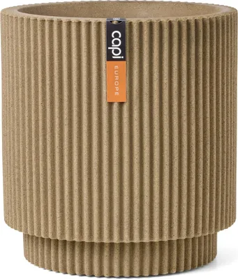 Produktbild von Capi Europe - Gefäß zylinder Groove NL - Beige - 35x38 - KGVBE882