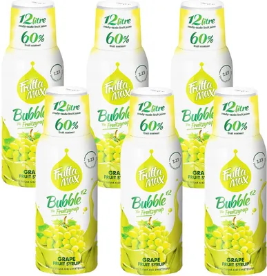 Produktbild von FruttaMax Traubensirup 500 ml, Konzentrat, 6 Stück, Getränk Set