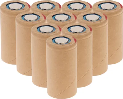 Produktbild von 10 Stück Panasonic Akku Sub-C 1,2V 3000mAh PBK300SCEY1 Pappmantel
