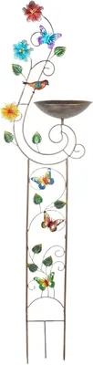 Produktbild von Dekoratives Outdoor-Vogelbad und Vogeltränke für Garten, Hof, Rasen, Hinterhof und Innenhof