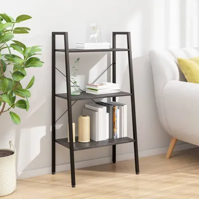 Obrázek produktu pro vidaXL Stojící regál se 3 policemi černý 56x35x108 cm - Stojící regál - Stojící police - Regál na knihy - Police