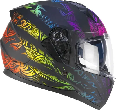 Produktbild von Integralhelm SKA-P 3MHS SPEEDER RAINBOW Schwarz Grün Rot Matt größe XL